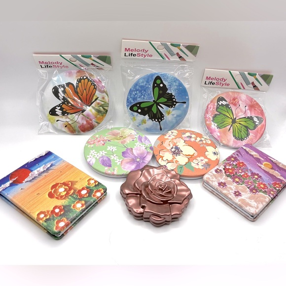 Bundle of (8) Compact Mirrors-Reseller Bundle - Picture 1 of 3